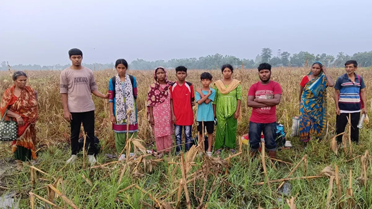 পাটগ্রামের পঁয়ষট্টিবাড়ী বিওপির দায়িত্বপূর্ণ ৮৪৬/১-এস মেইন পিলার এলাকা দিয়ে ১০ জনকে পুশইনের চেষ্টা করে বিএসএফ। ছবি: নিজস্ব